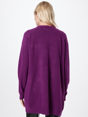 PIECES Knit Cardigan 'KERLA' in Purple