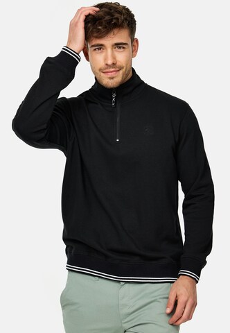 INDICODE JEANS Sweatshirt ' Nate ' in Black: front