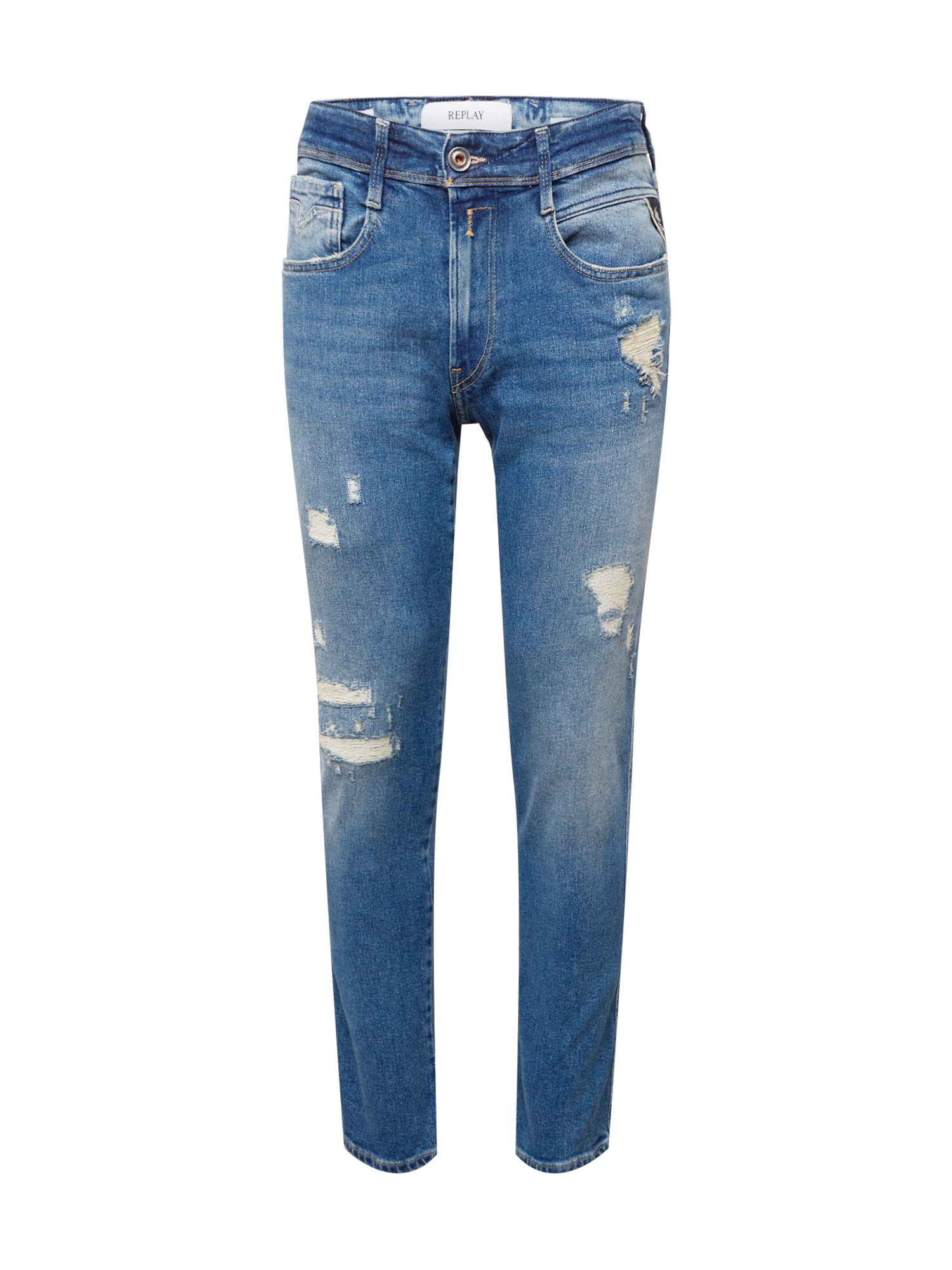 Uomo tOfG5 REPLAY Jeans ANBASS in Blu 