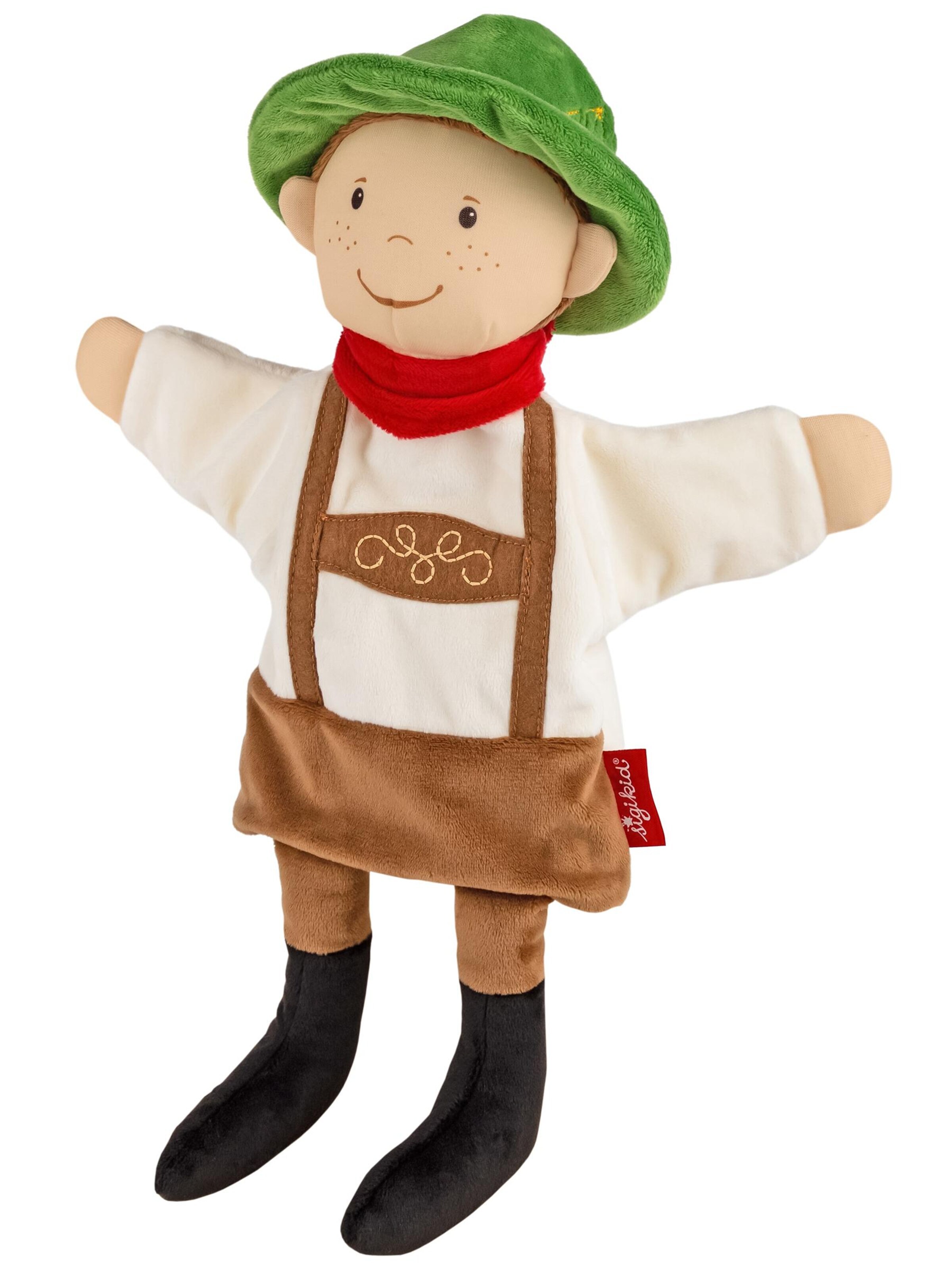 SIGIKID Stuffed animals 'Handspielpuppe Seppl My Little Theatre' in Beige: front