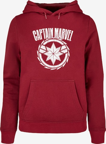 ABSOLUTE CULT Sweatshirt 'Captain Marvel - Blade Emblem' in Rot: predná strana
