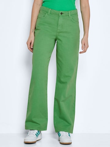 Wide leg Jeans 'Amanda' di Noisy may in verde: frontale