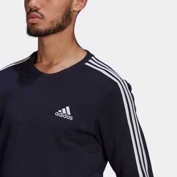 ADIDAS SPORTSWEAR Sweatshirt 'Essentials Fleece 3-Stripes' in Blau