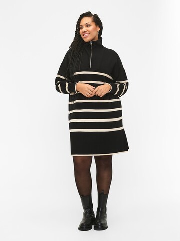 Zizzi Knitted dress 'MZOE' in Black