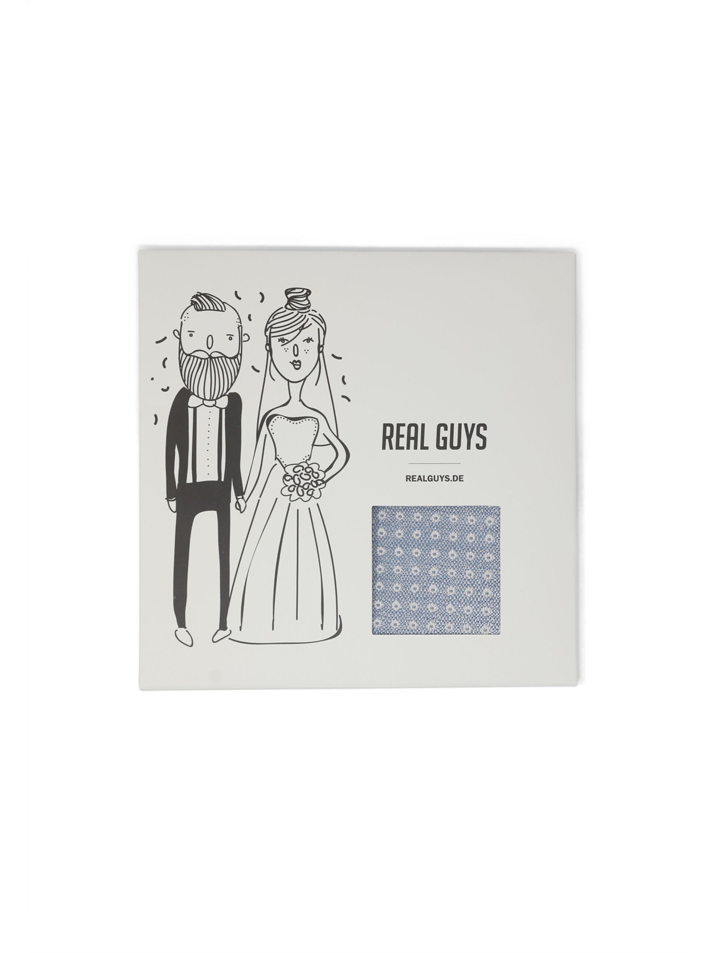 Real Guys Pocket Square in Blue