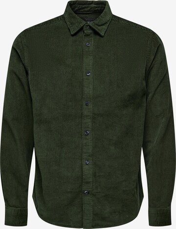 Only & Sons Regularny krój Koszula 'Tyn' w kolorze zielony: przód