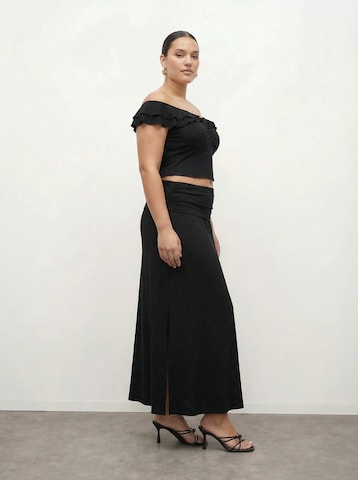 CITA MAASS Nederdel 'Crinkle Skirt' i sort