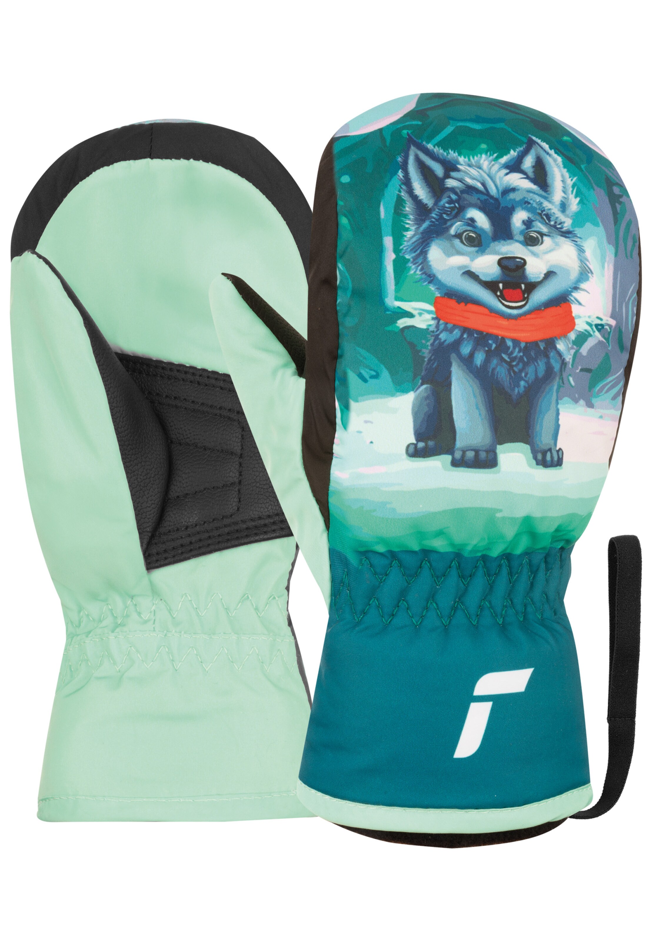 REUSCH Fäustlinge 'Scottie' in Grün: Vorderseite