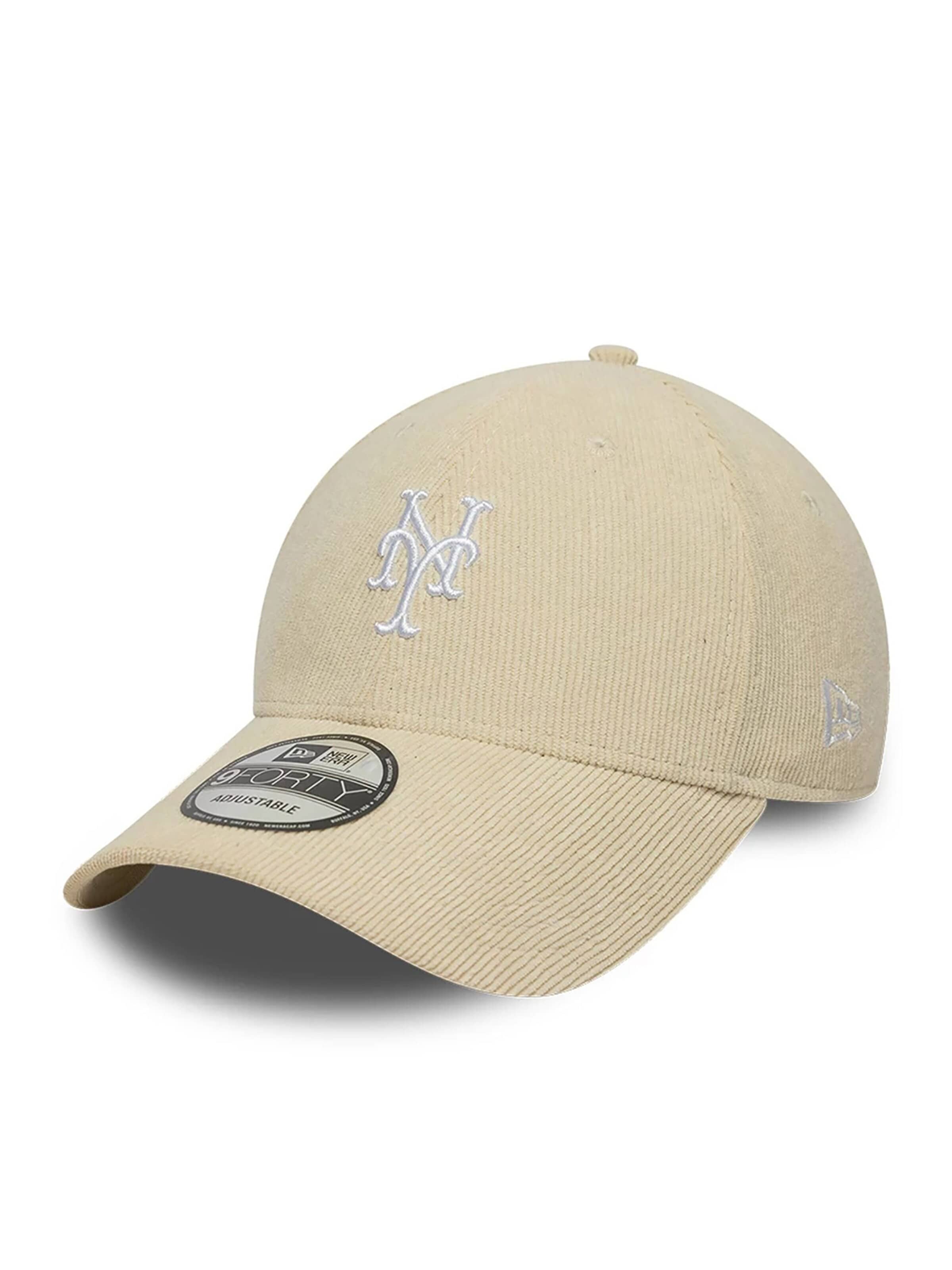 NEW ERA Athletic Cap '9FORTY New York Mets MLB Soft Cord' in Beige