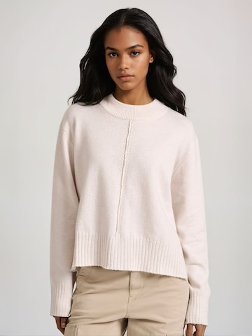 Funky Buddha Sweater in Beige: front