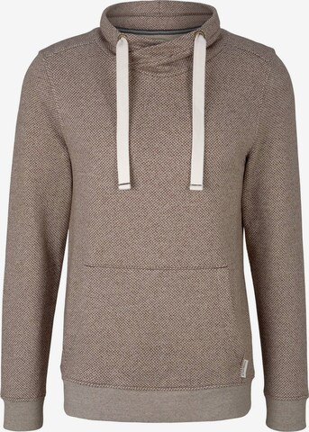 TOM TAILOR Sweatshirt in Brown: front