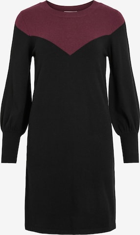 VILA Gebreide jurk 'VIKerry' in Zwart: voorkant