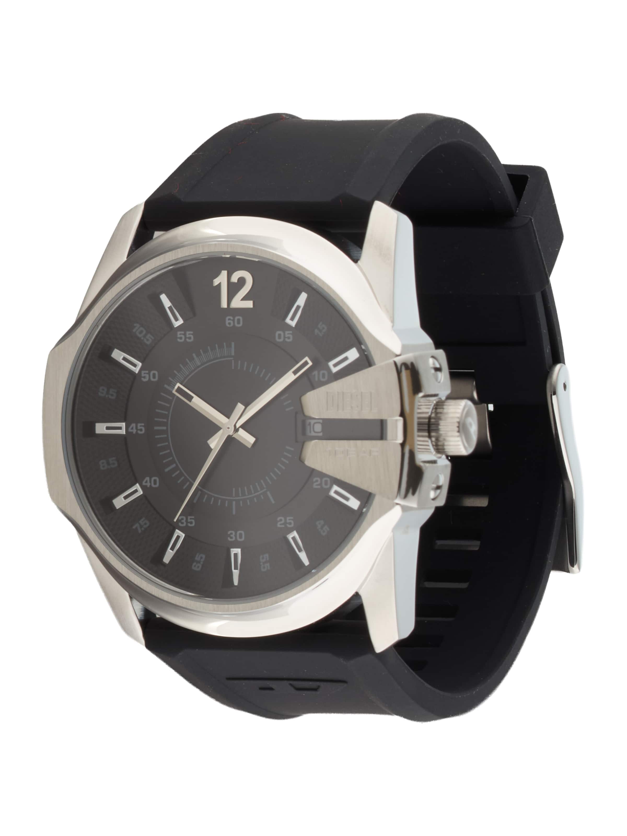 DIESEL Zegarek analogowy 'MASTER CHIEF' w kolorze srebrny