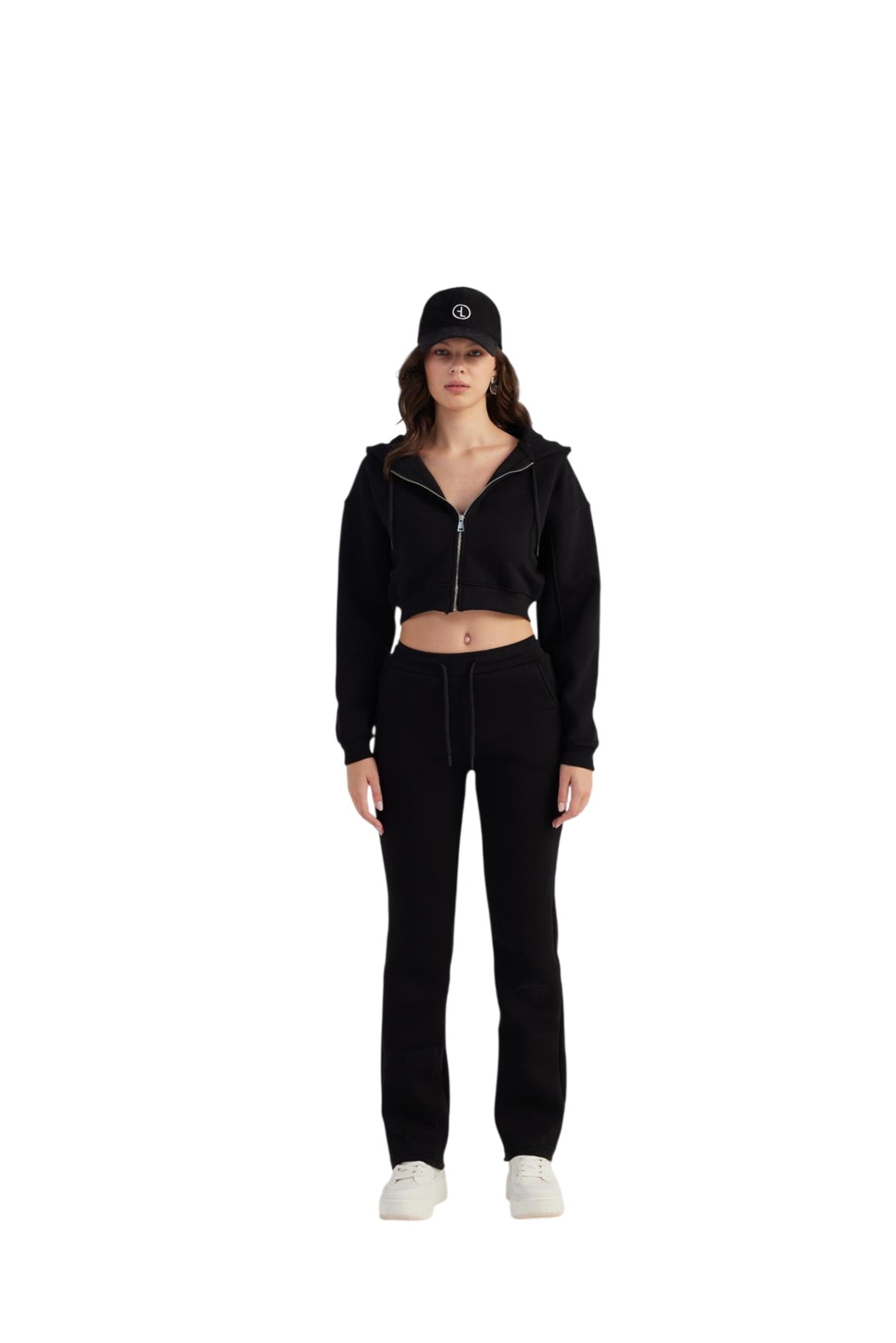 HOLLY LOLLY Regular Broek in Zwart