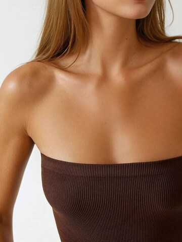 Hiccup Top 'Crop Top' – hnědá