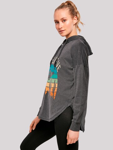 F4NT4STIC Sweatshirt 'I Believe UFO Alien Sonnenuntergang' in Grey