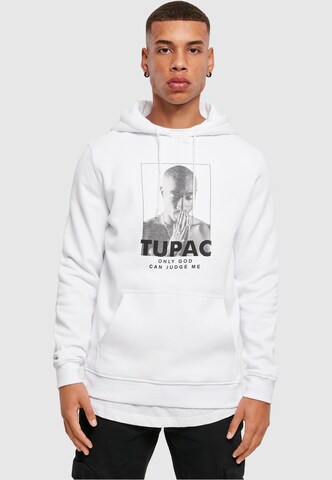 Coupe regular Sweat-shirt '2Pac Prayer' Mister Tee en blanc : devant