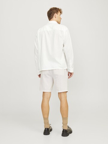 JACK & JONES Comfort fit Button Up Shirt in White