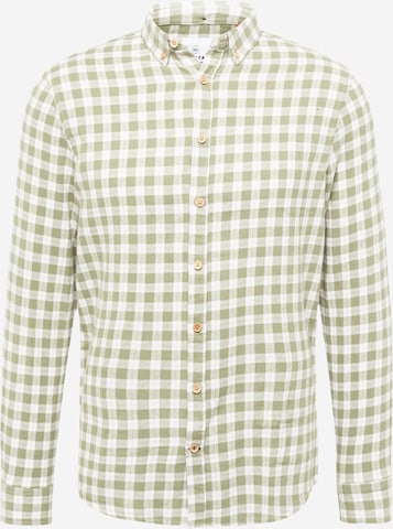 Kronstadt Regular fit Button Up Shirt 'Johan' in Green: front
