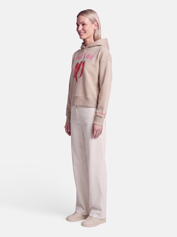 Sweat-shirt 'Dösbaddel' salzhaut en beige