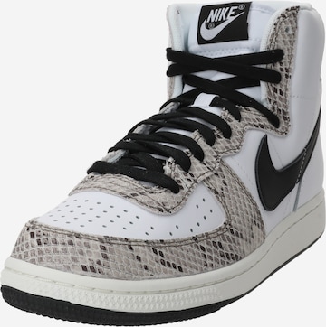 Baskets hautes 'Terminator' Nike Sportswear en blanc : devant