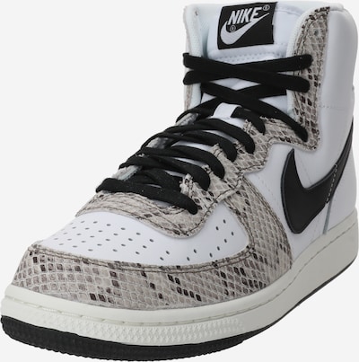 Nike Sportswear Augstie brīvā laika apavi 'Terminator', krāsa - bēšs / melns / balts, Preces skats
