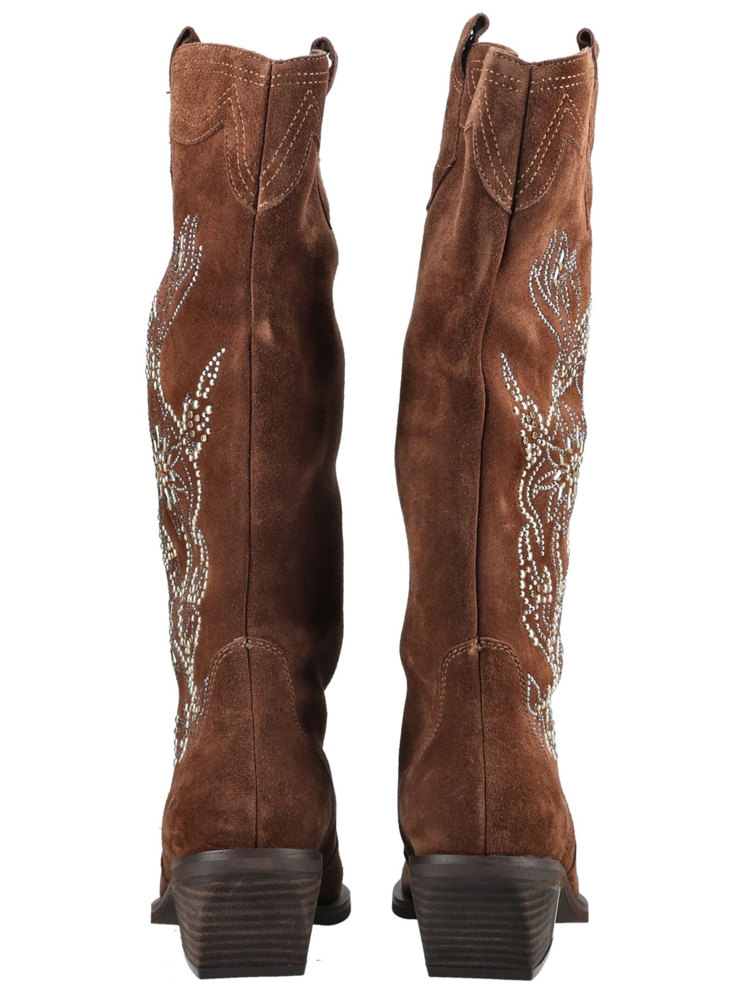 Alma En Pena Cowboy boot in Beige