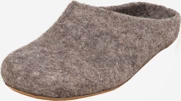 MagicFelt Slippers 'Filzpantoffel Magicfelt 713' in Beige: front