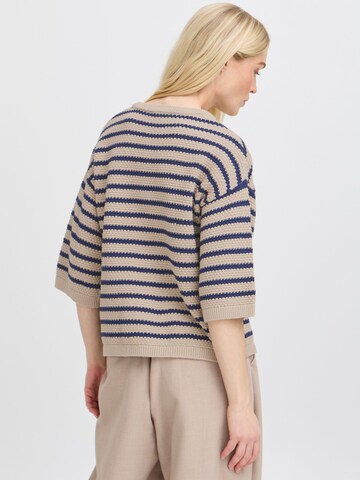 b.young - Jersey ' BYMIKALA VAFFFEL JUMPER' en beige