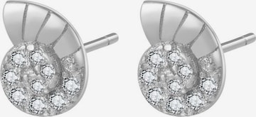 Hey Happiness Earrings 'Nautilus Shine' in Silver: front