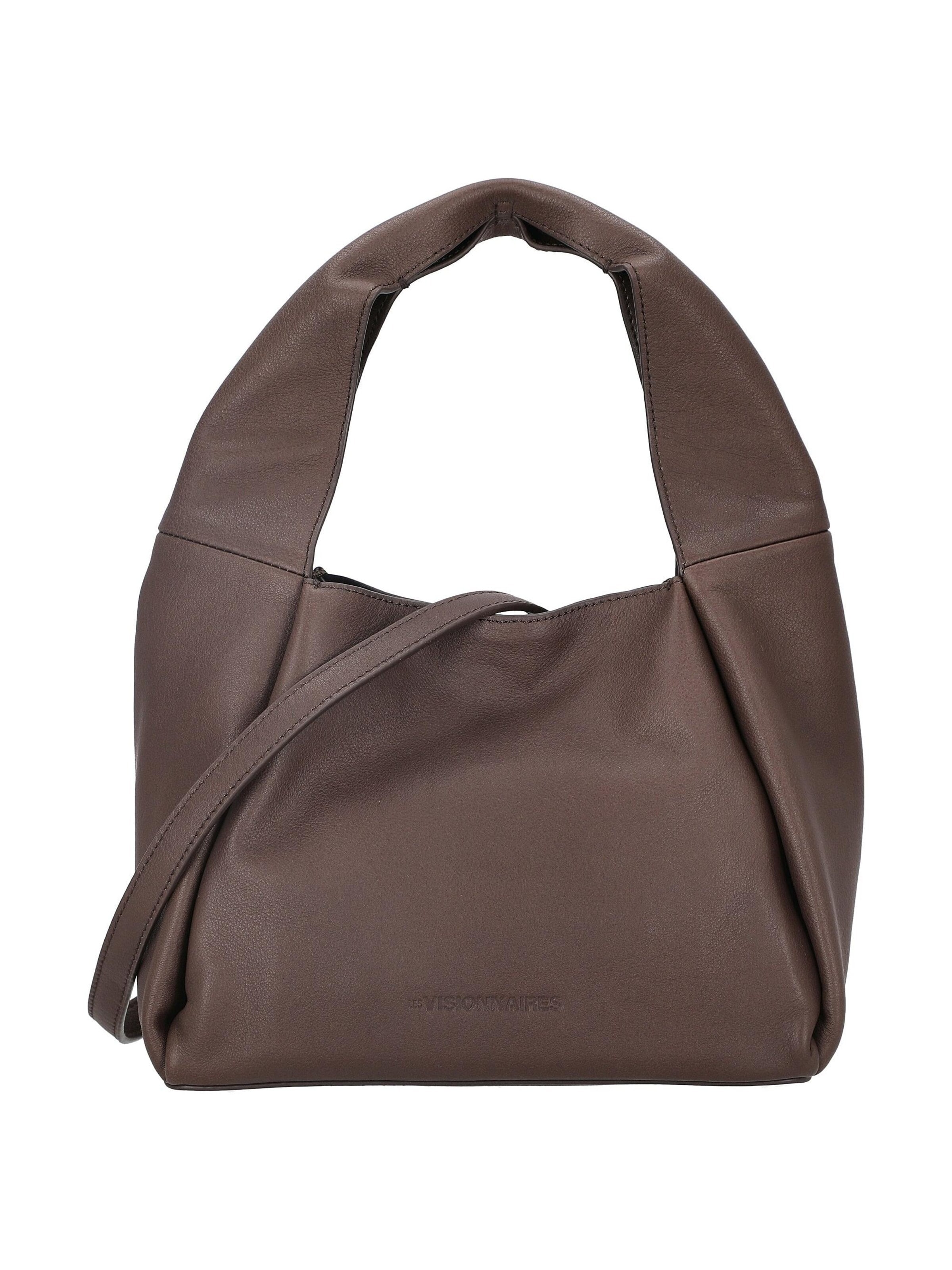 Les Visionnaires Umhängetasche 'Coralie Essential Soft Grainy'‌‌‌‌‌‌‌ in Braun: Vorderseite
