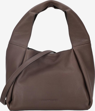 Les Visionnaires Umhängetasche 'Coralie Essential Soft Grainy' in Braun: Vorderseite