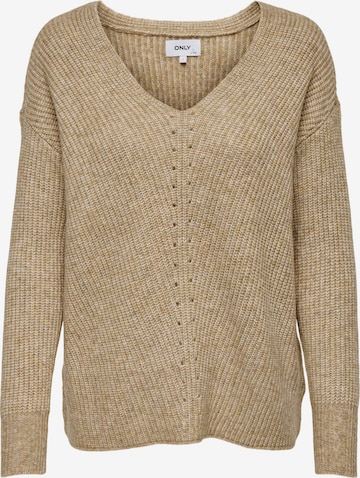 ONLY Sweater 'Airy' in Brown: front