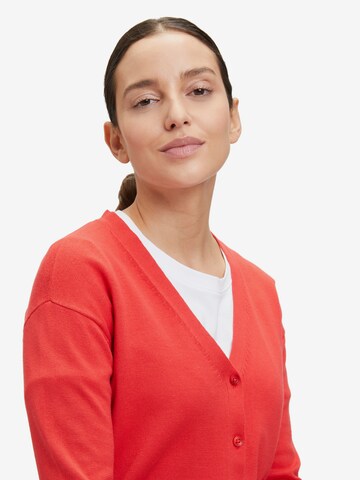 Betty Barclay Basic-Strickjacke mit Knopfleiste in Rot