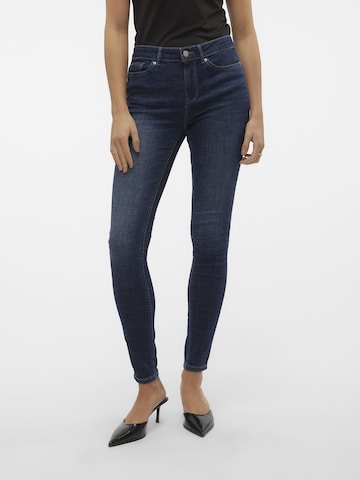 VERO MODA Skinny Jeans 'Lash' in Blauw: voorkant