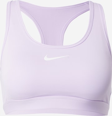 NIKESportski grudnjak 'SWOOSH' - ljubičasta boja: prednji dio