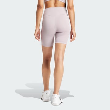 ADIDAS PERFORMANCE Skinny Workout Pants 'Optime' in Purple