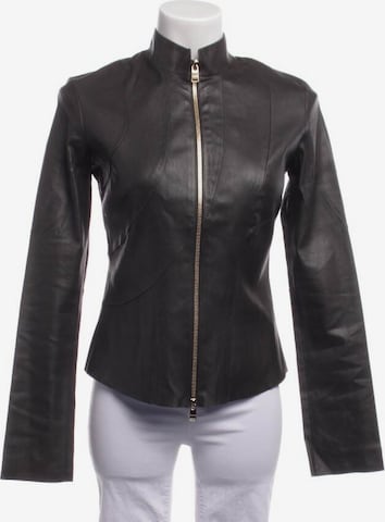 Jitrois Lederjacke / Ledermantel L in Grau: Vorderseite