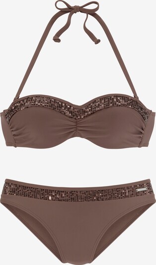 BRUNO BANANI Bikini en marron, Vue avec produit