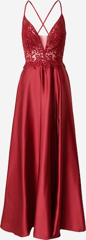 Rochie de seară de la Laona pe roșu: față