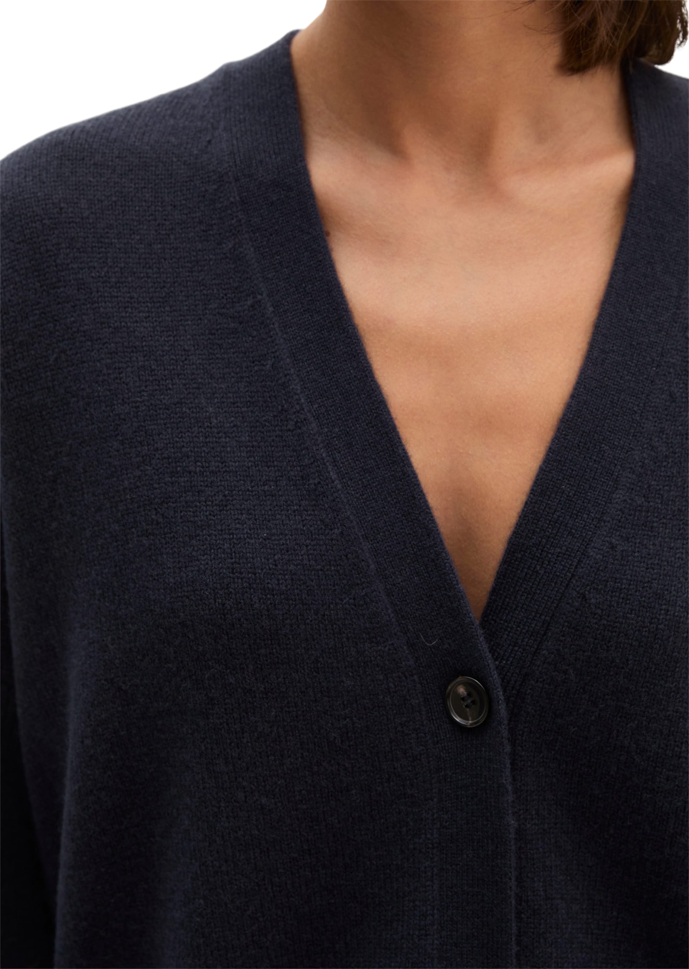 Marc O'Polo Gebreid vest in Blauw