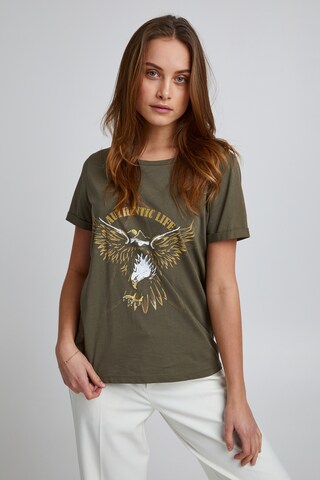 T-shirt 'June' PULZ Jeans en vert : devant