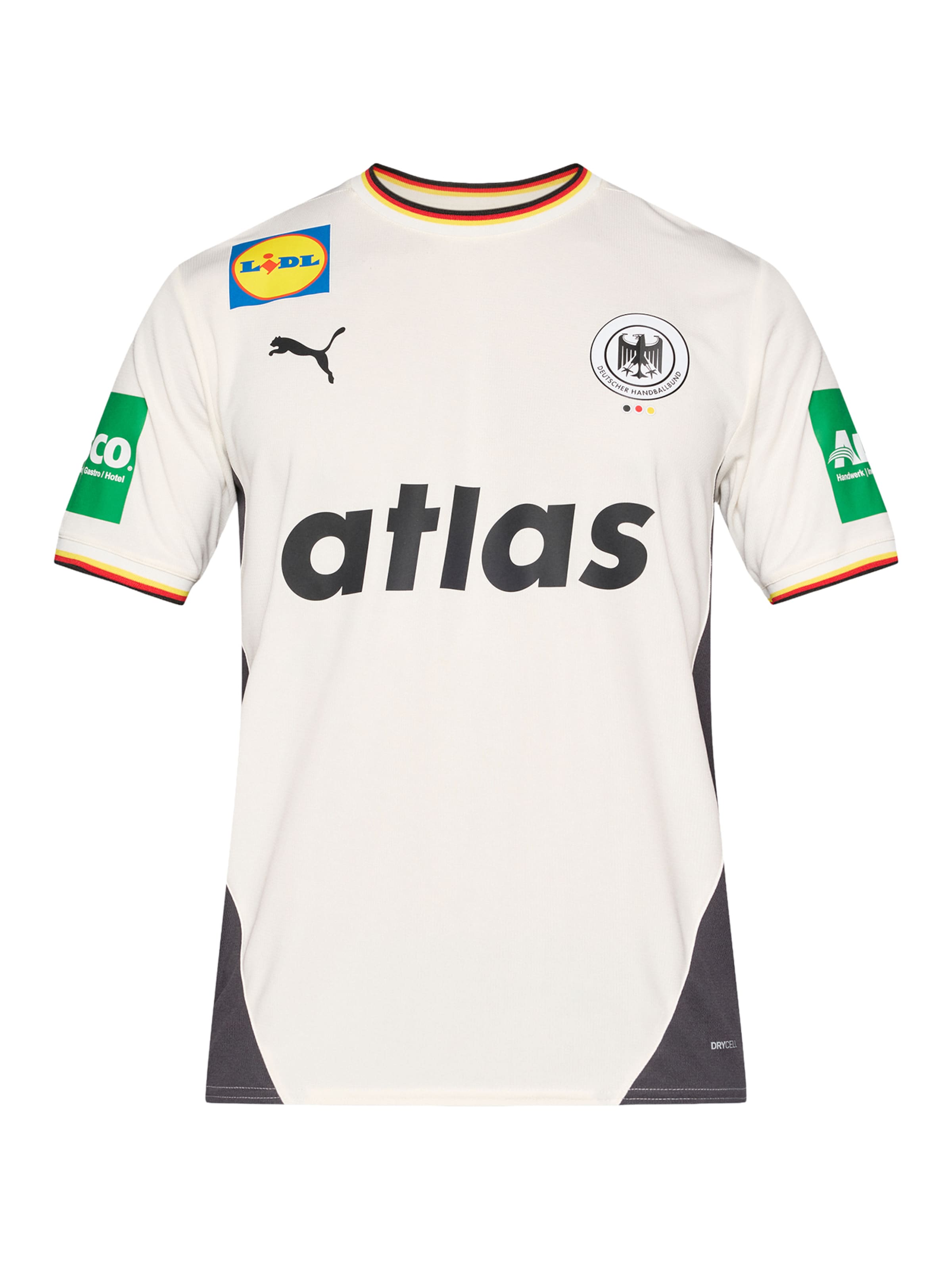 PUMA - Camisola de futebol 'AW25 DHB Home' em branco: frente