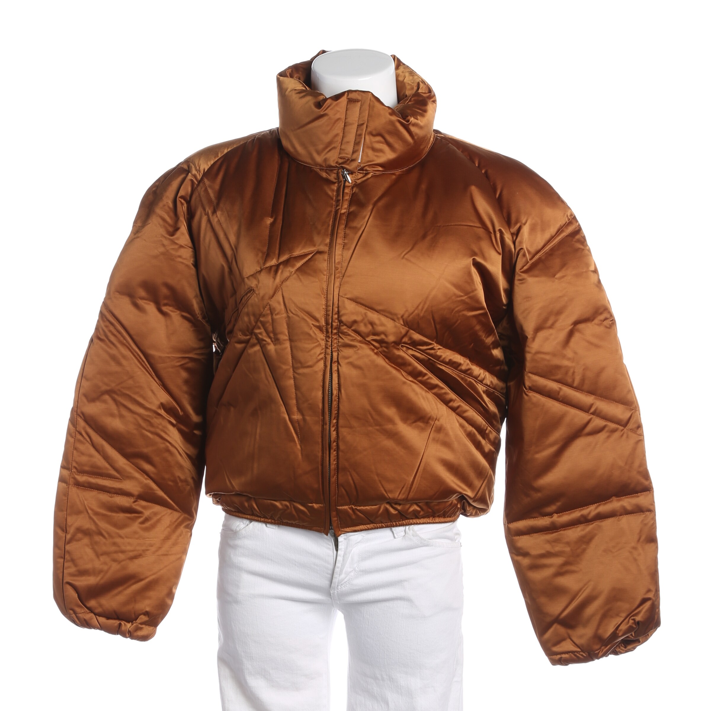 Mugler Winterjacke / Wintermantel S in Braun: Vorderseite