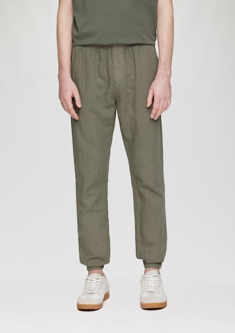 Effilé Pantalon QS en vert : devant