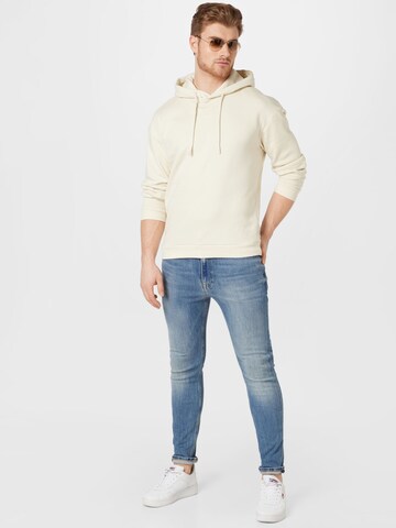 TOM TAILOR DENIM Sweatshirt in Beige