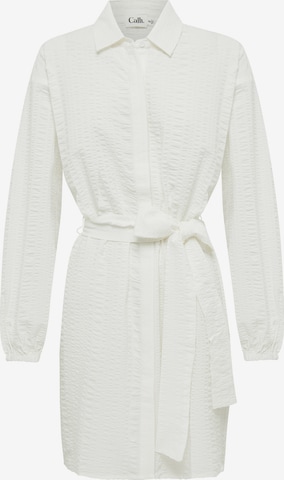 Calli Košeľové šaty 'LUMI' - biela: predná strana