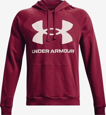 UNDER ARMOUR Athletic Sweatshirt 'Rival' in Red: front