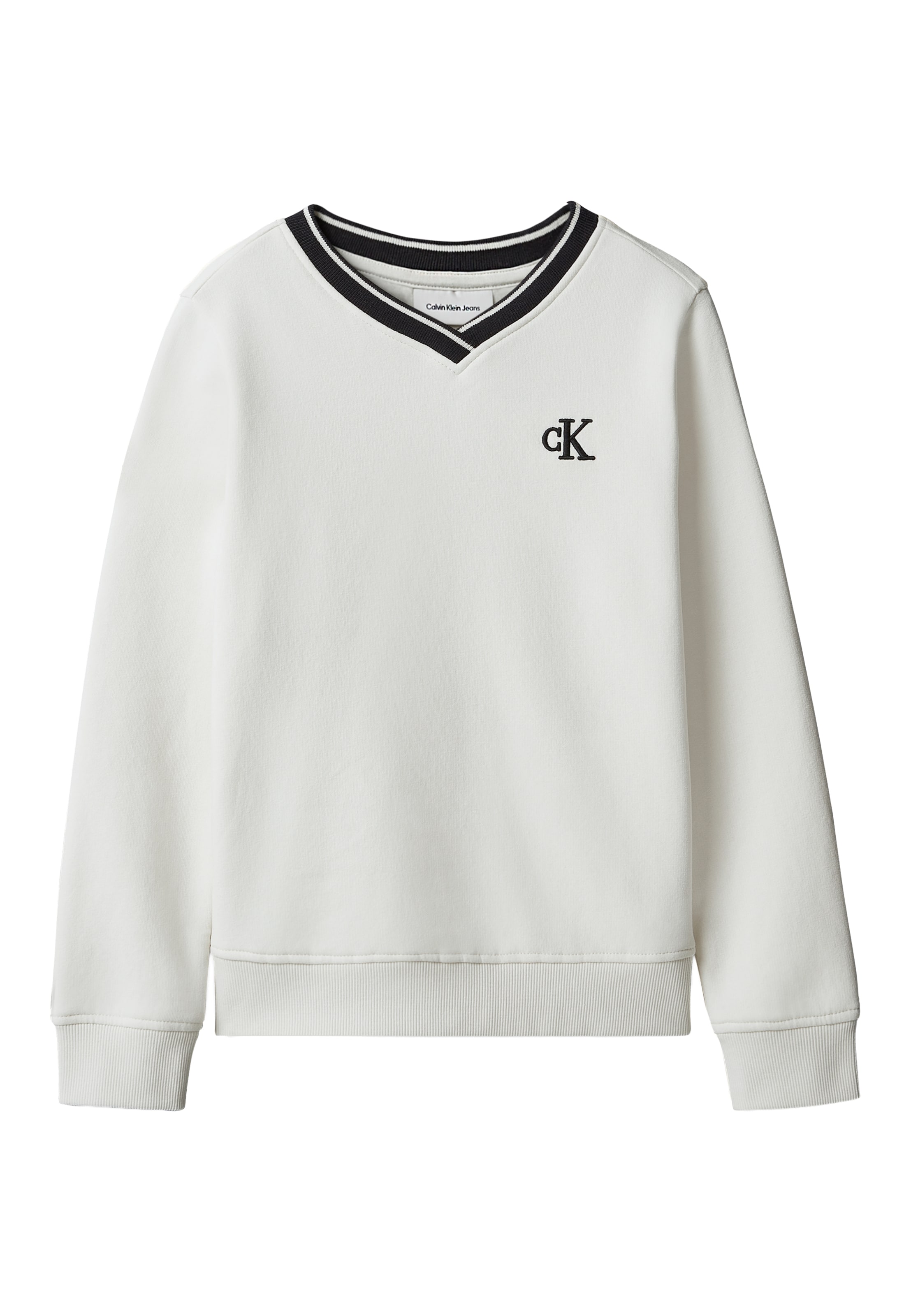 Calvin Klein JeansSweater majica - bež boja: prednji dio
