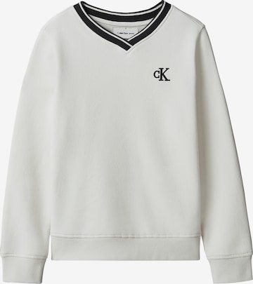 Bluză de molton de la Calvin Klein Jeans pe alb: față